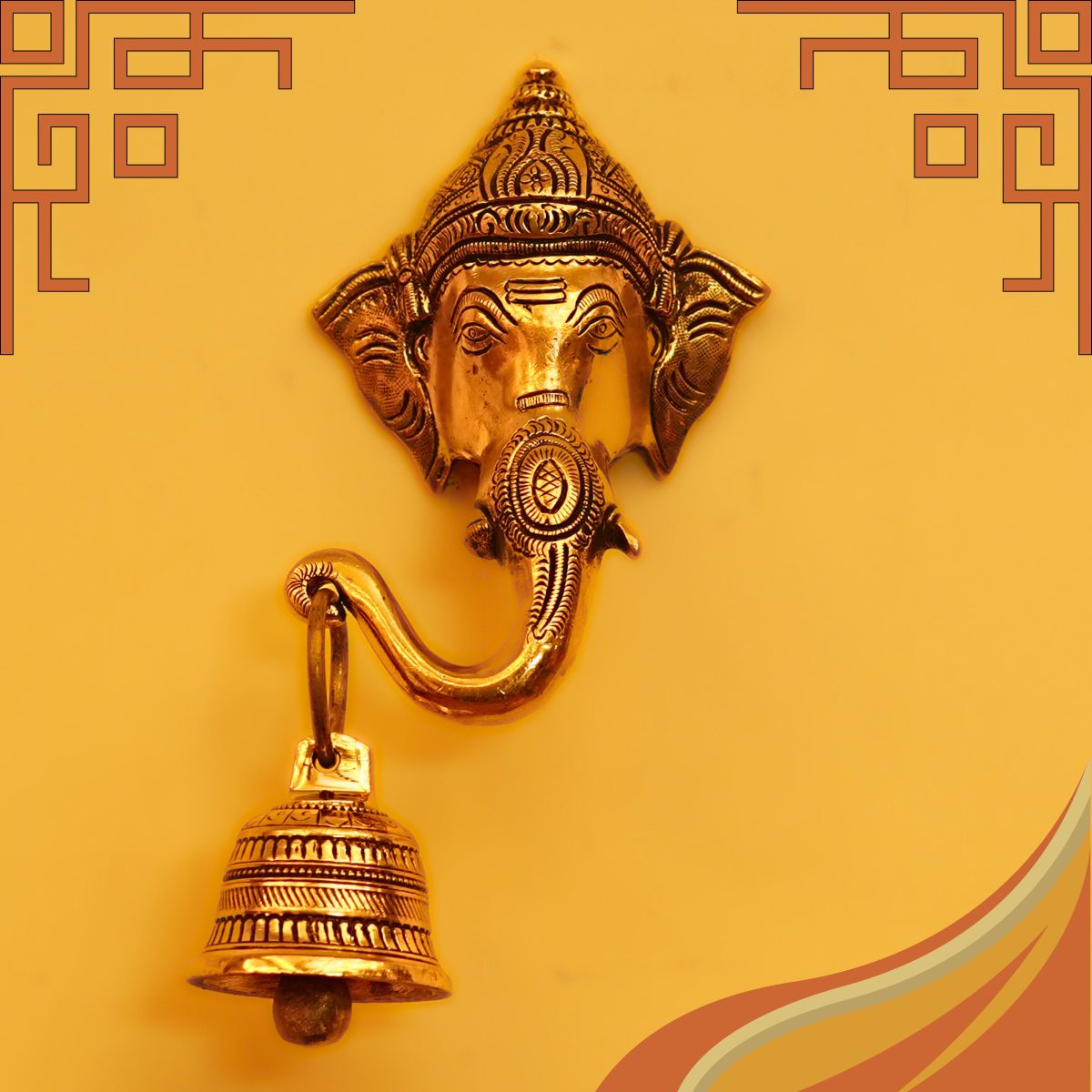 Wall Hanging Ganesha with Bell