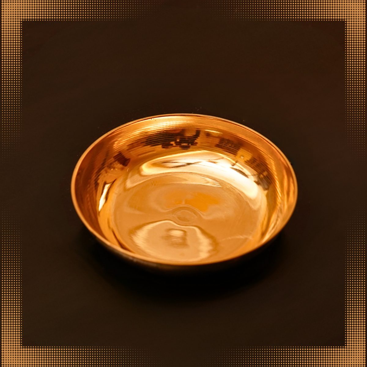 Brass Shallow Bowl Plain